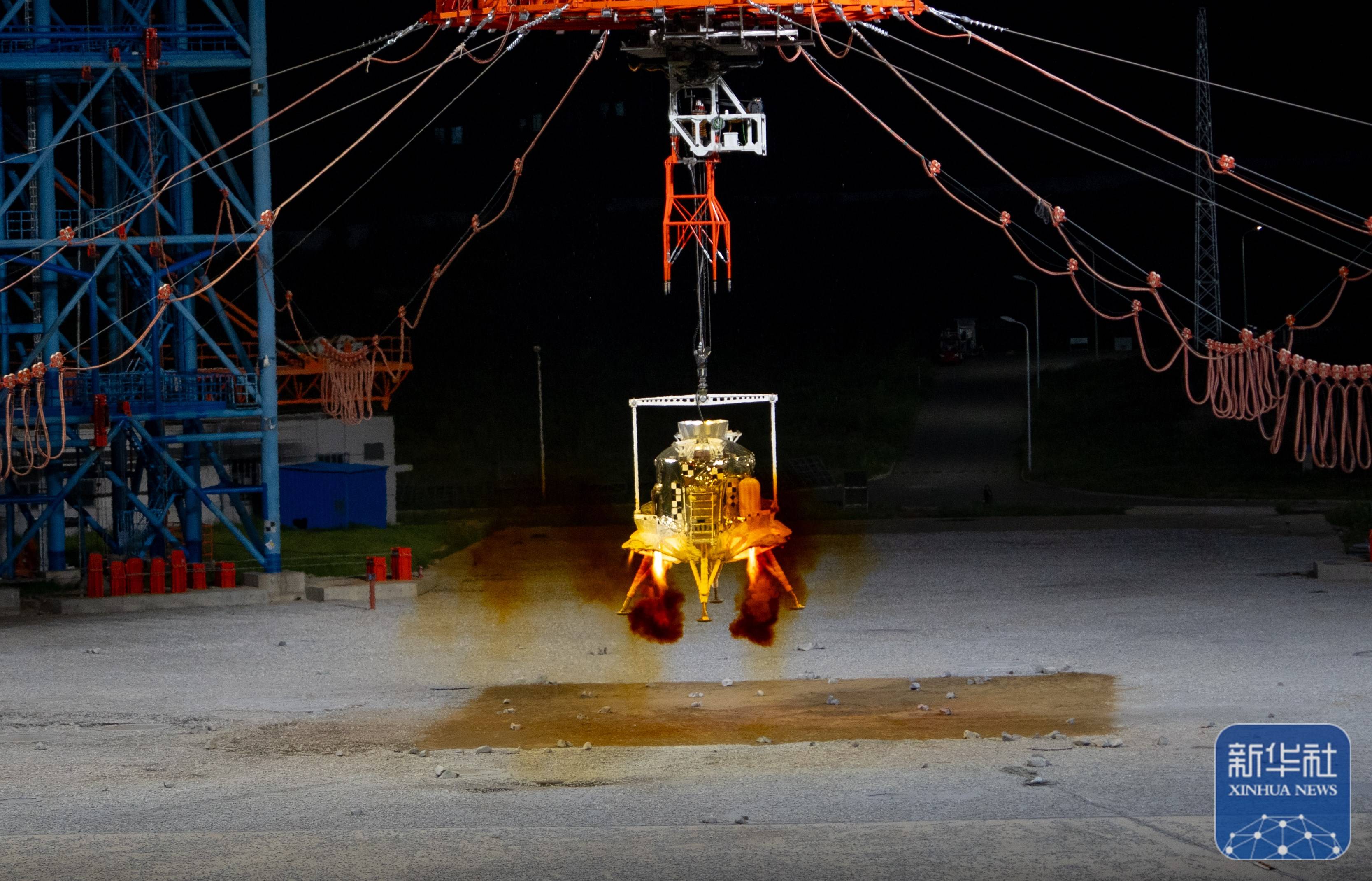 我国首次完成载人月球探测任务揽月月面着陆器着陆起飞综合验证试验