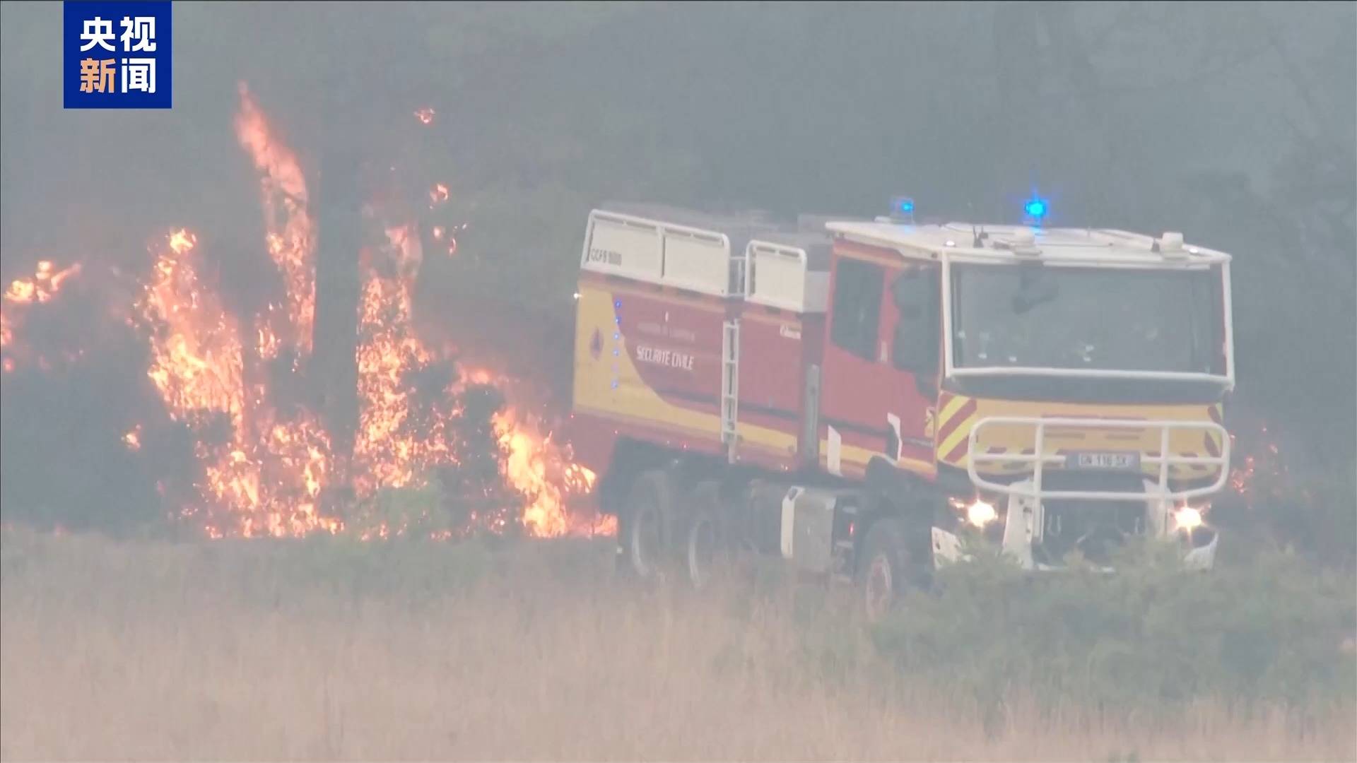 “灾情非常严重、规模空前” 法国南部林火仍在燃烧